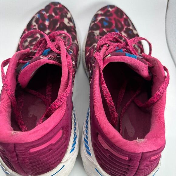 Brooks Adrenaline GTS 22 Shoes Womens Size 10 B Pink Cheetah Print Running - Picture 8 of 12